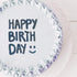 Bolo azul "Happy Birthday"
